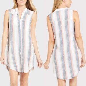 Anthropologie Cloth + Stone Sunburst Stripe Dress